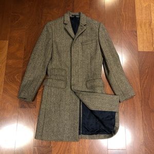 J CREW LUDLOW TWEED OVERCOAT